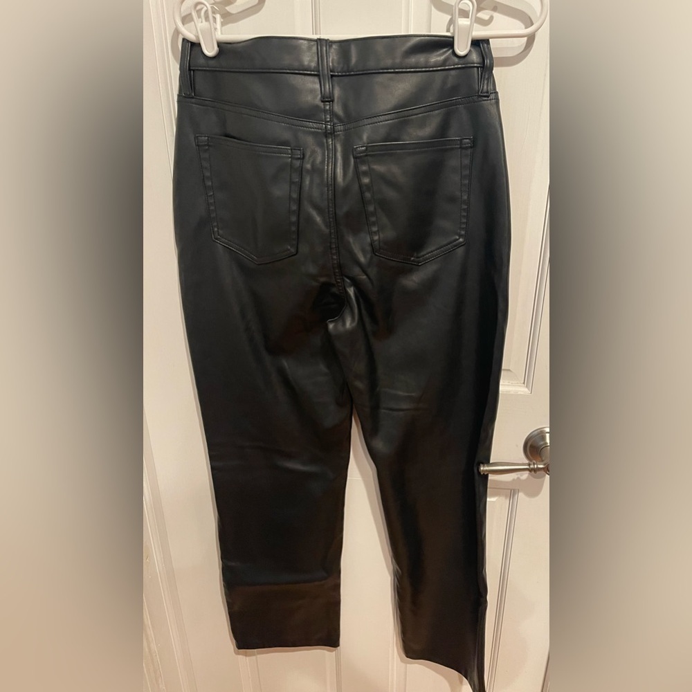 And Now This Black Faux Leather Womens Pants 8 - Picture 4 of 4